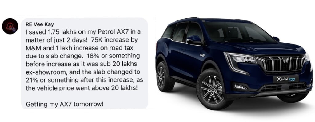 Mahindra XUV700 AX7 Got Rs 1.75 Lakh Costlier in 2 Days - Details