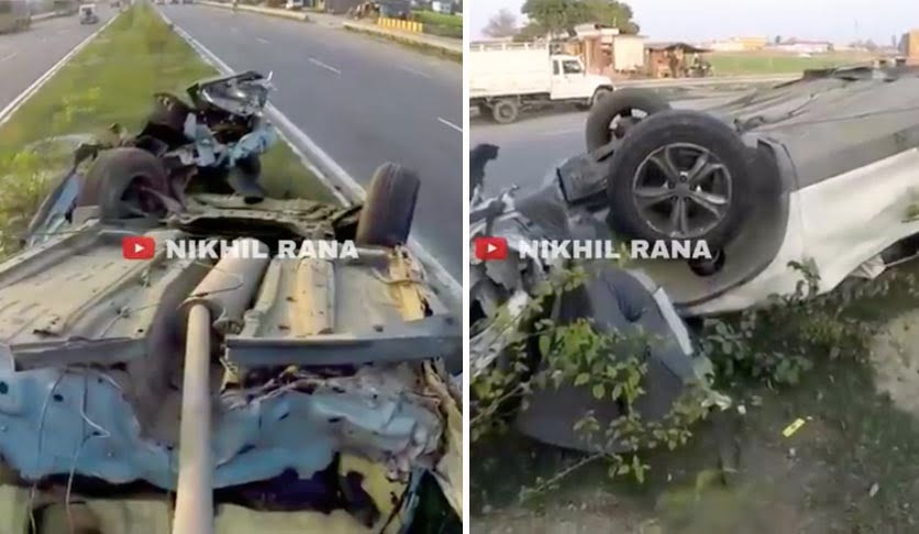 Tata Harrier Accident Image Car Blog India Tata Harrier Accident Image