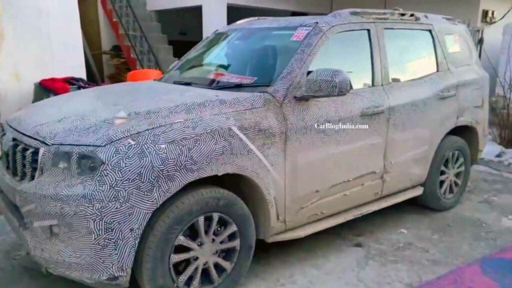 2022 mahindra scorpio images front three quarters