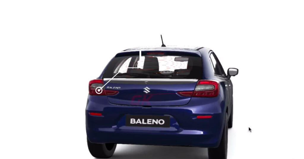 2022 Maruti Baleno Rear Leaked Image