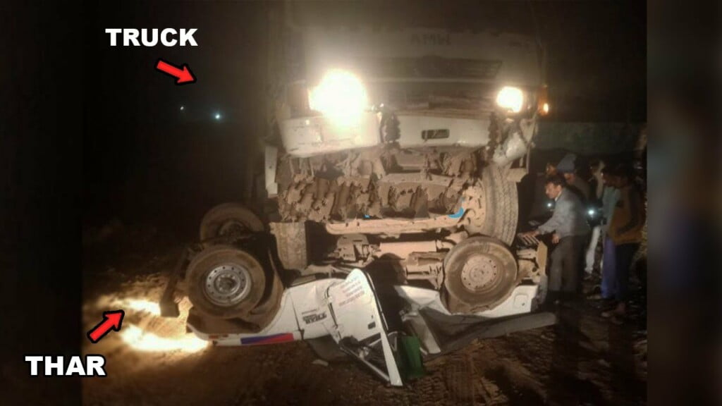 Sand Mafia Mahindra Thar