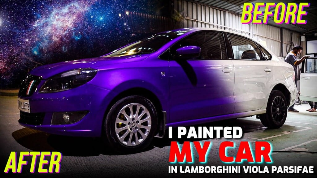 Skoda Rapid Lamborghini Paint