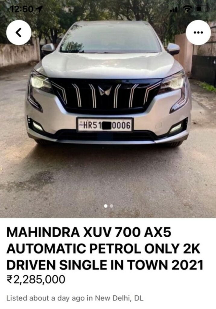Used Mahindra XUV700 Sale