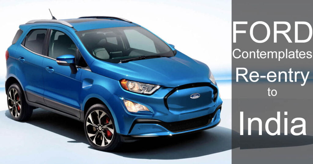 Ford Ecosport Ev India Re entry