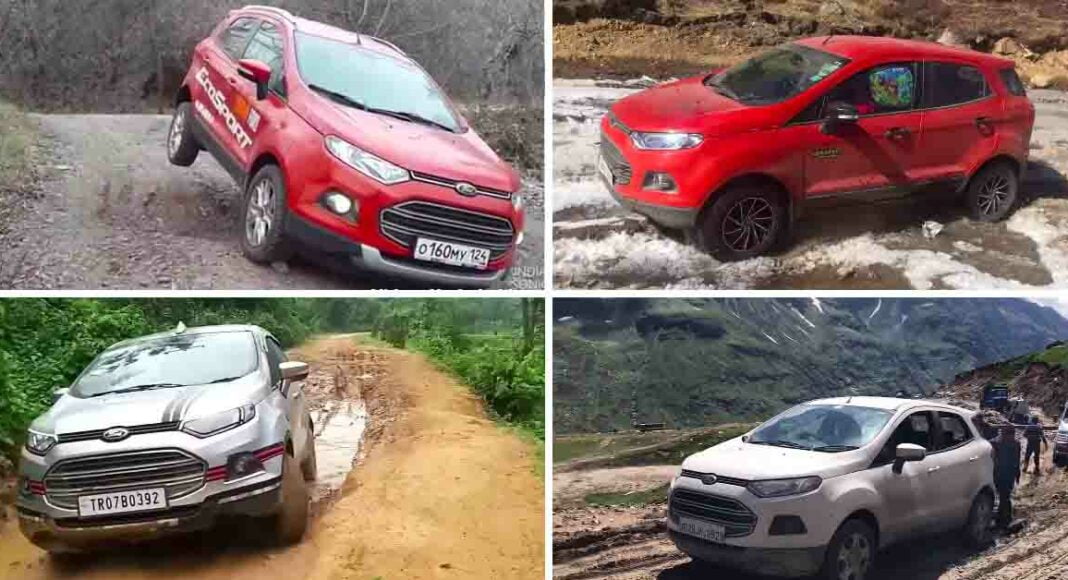 Watch FWD Ford EcoSport OffRoading in Snow, Slush, Mud & More