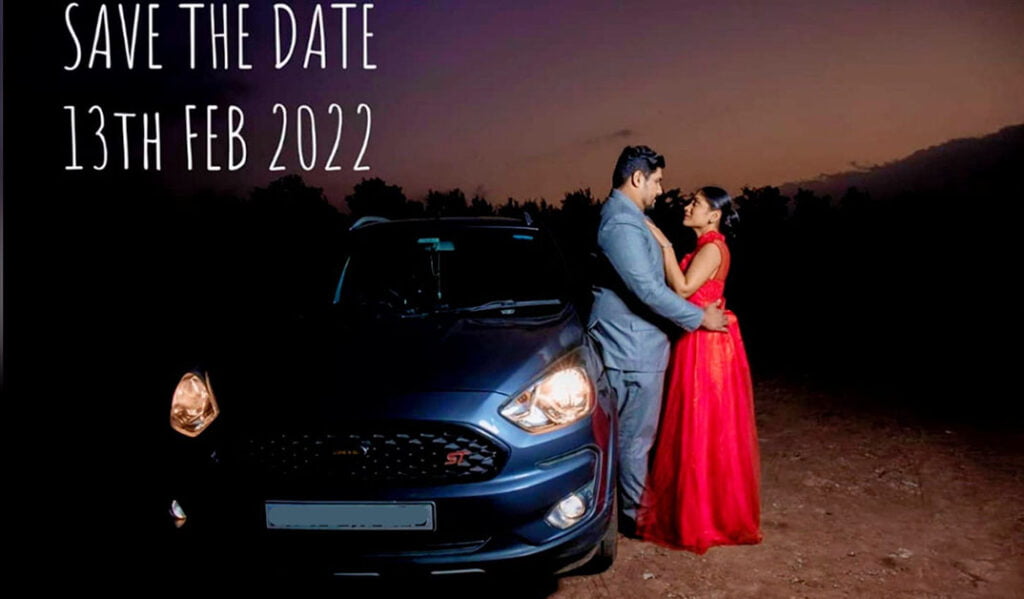 ford figo pre wedding photoshoot