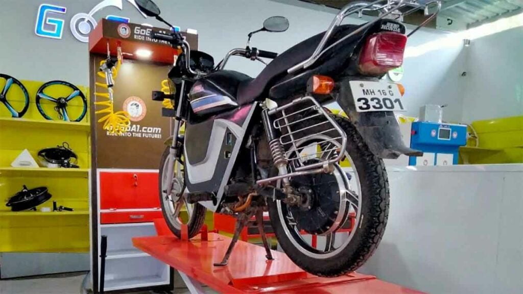 hero splendor electric rear charging