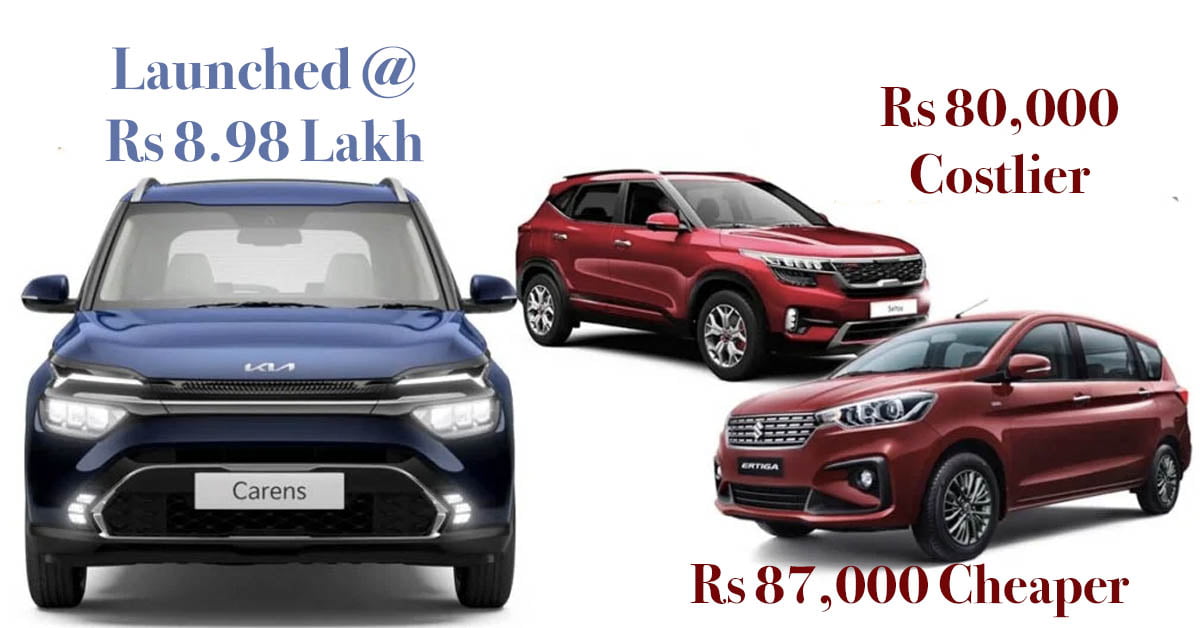 kia carens price comparison-with maruti ertiga kia seltos