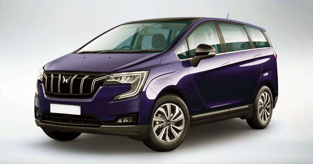 mahindra marazzo xuv700-inspired front three quarters