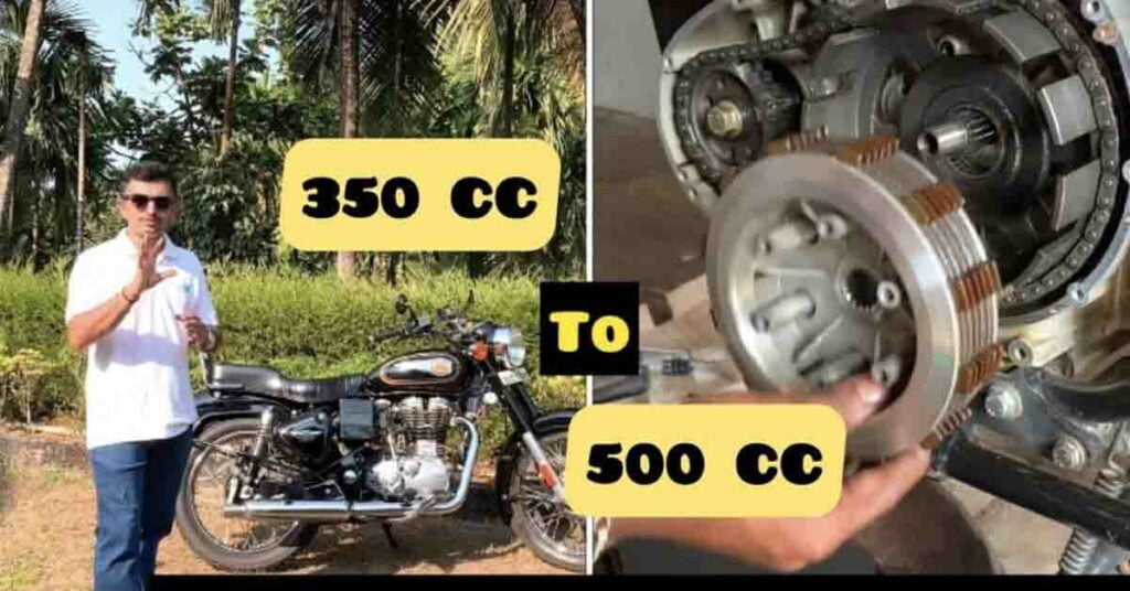 royal enfield bullet 350 with 500cc clutch plates