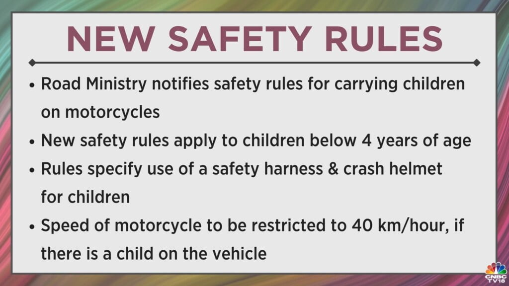 New Rules For Kids Below 4 yrs On Motorcycles