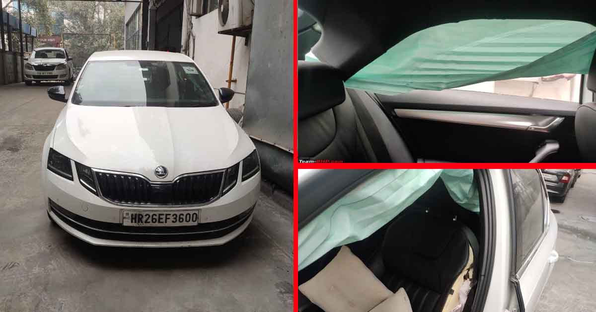 skoda octavia airbags open without accident