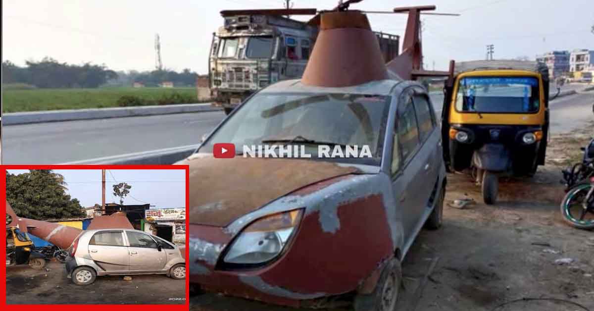 tata nano based helicopter wedding car