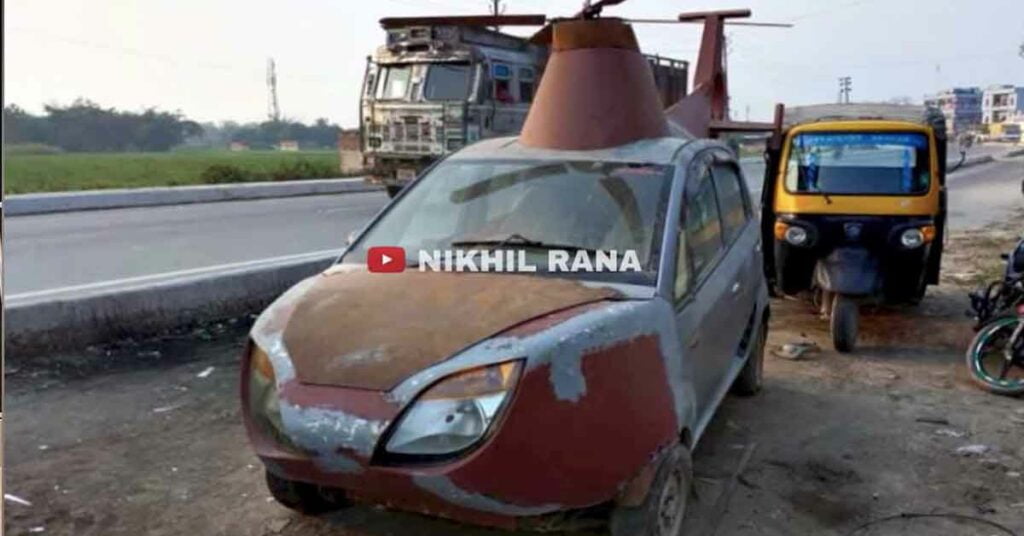 tata nano based helicopter wedding car