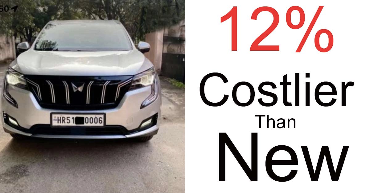 used mahindra xuv700 costlier than new