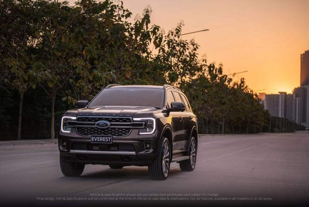 2022 Ford Endeavour Images Grey Front Three Quarters