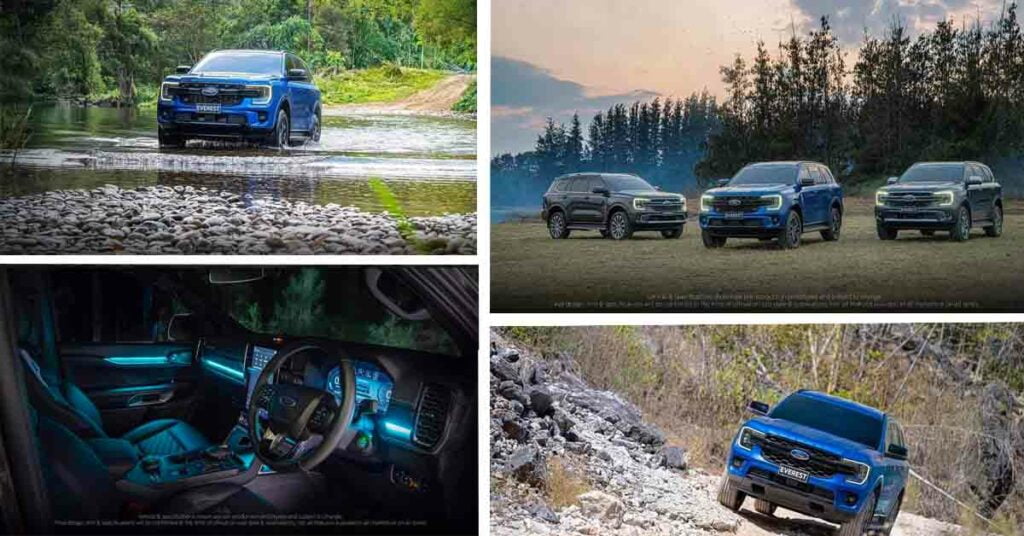 2022 ford endeavour images collage