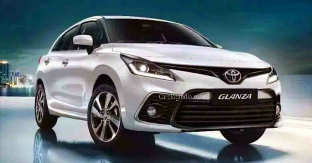 2022 Toyota Glanza Facelift Front Three Quarters