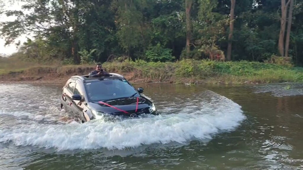Tata nexon river crossing Car Blog India Tata Nexon River Crossing