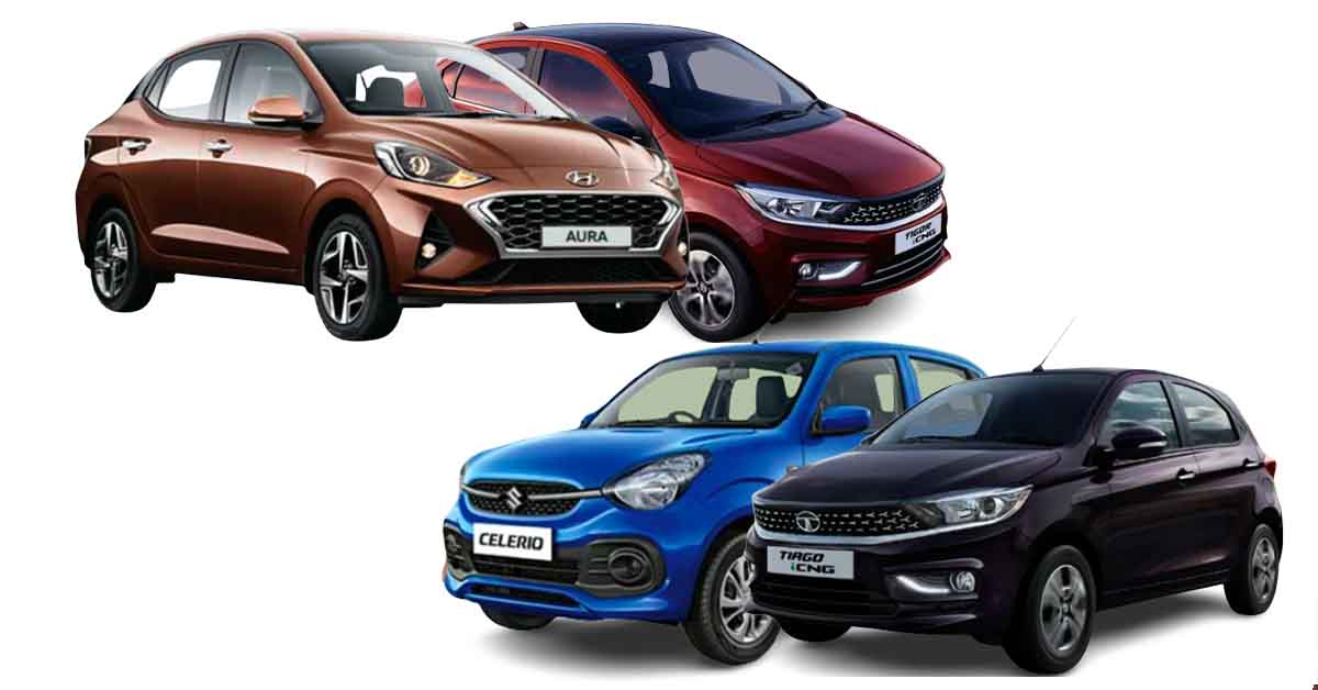 best cng cars from maruti hyundai tata motors