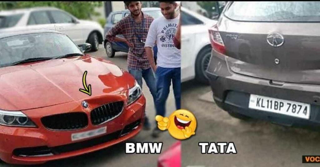 bmw z4 accident with tata tiago