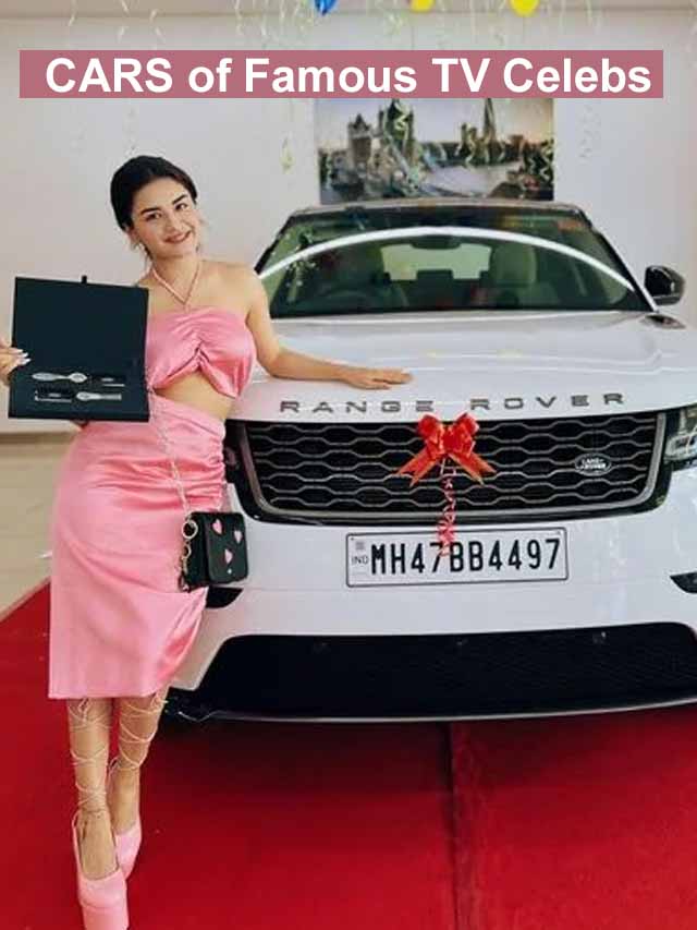 cars of famous tv celebs - avneet kaur with range rover velar