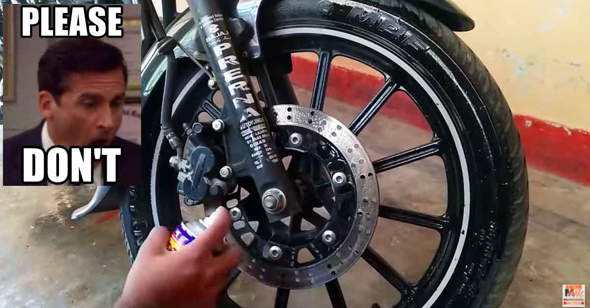 disc rotor cleaning spray