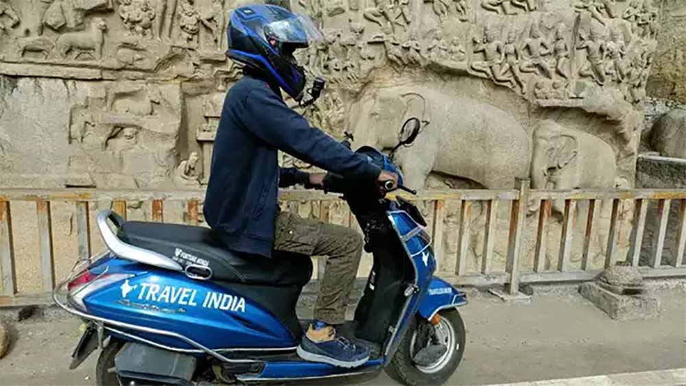 Honda Activa Rider Hyderabad to Ladakh Photos