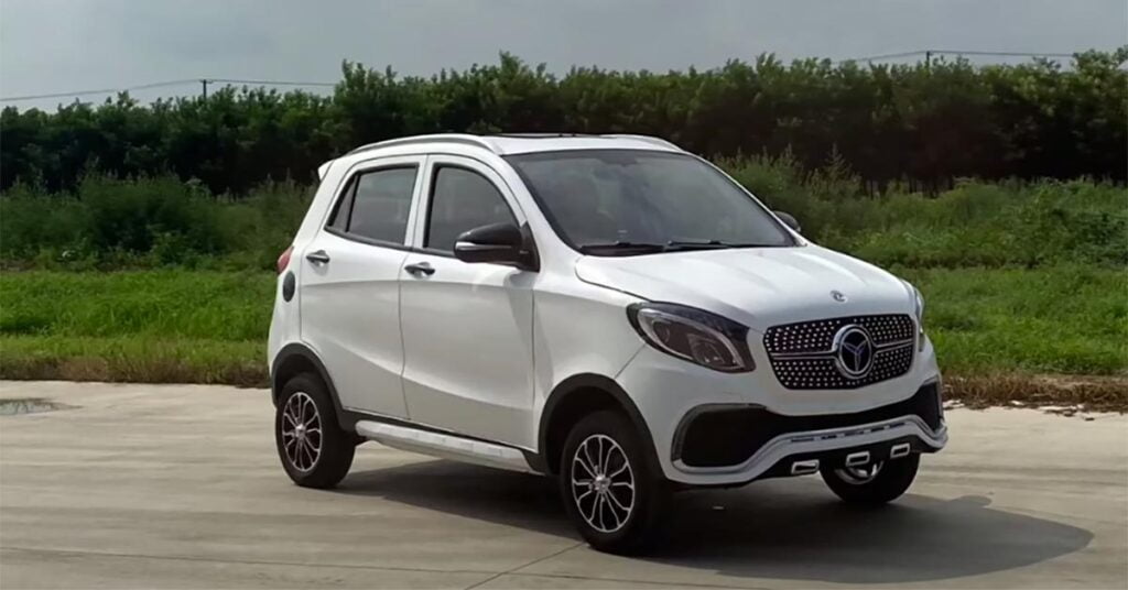 hyundai santro with mercedes face