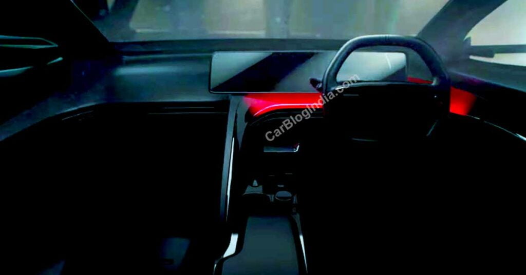 mahindra electric suv interior teaser