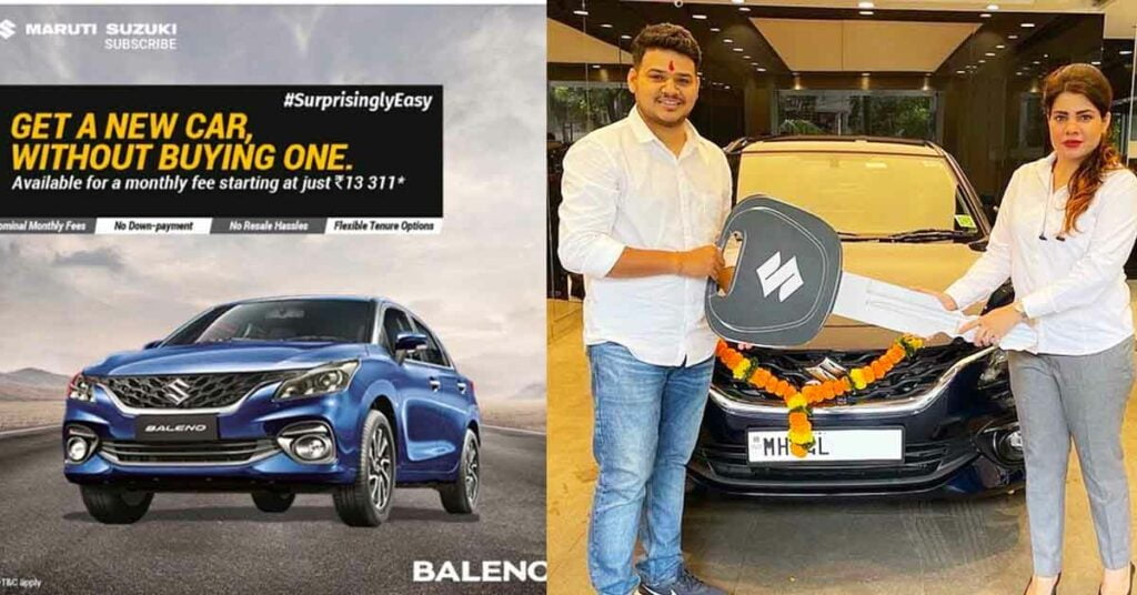 new maruti baleno subscription plan