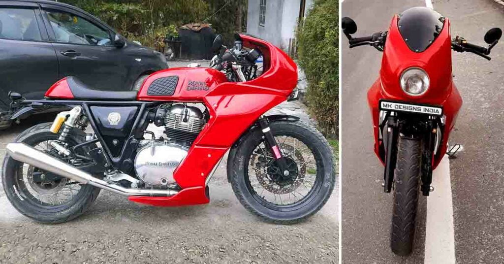 Fully Faired Royal Enfield FF650 Cafe R IMPRESSES in Red Attire » Car ...