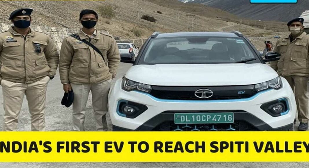 tata nexon ev delhi to spiti