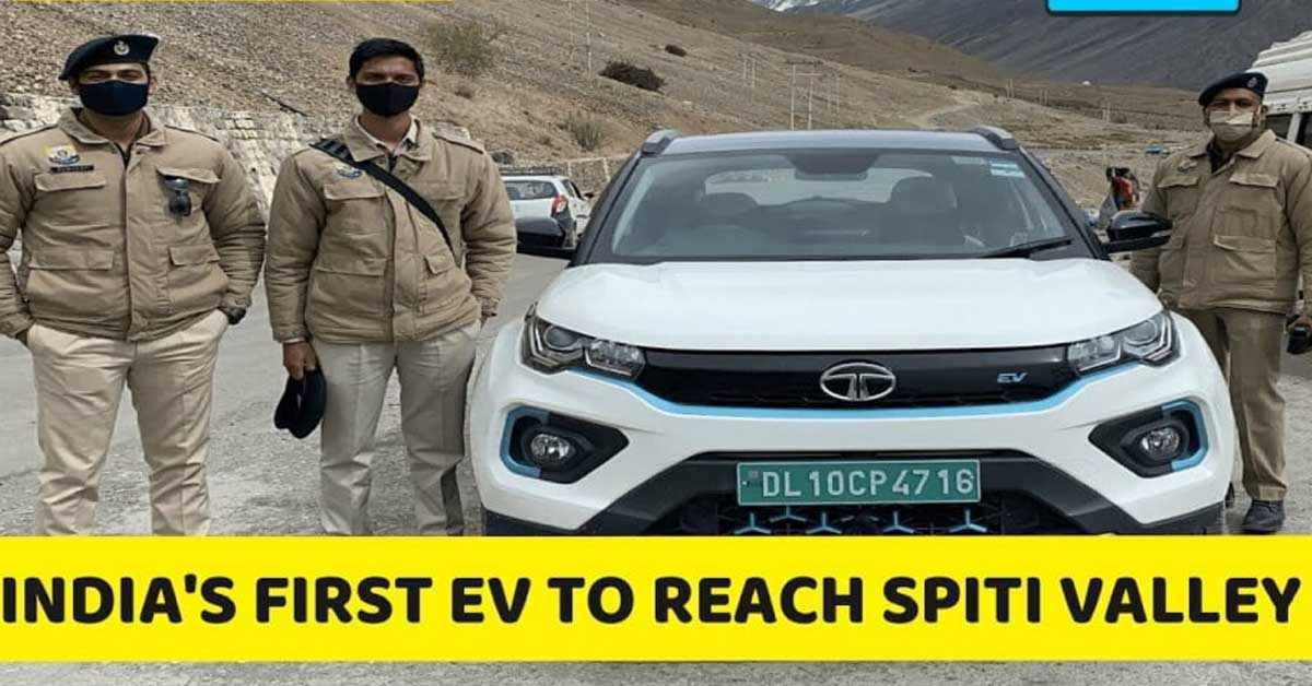 tata nexon ev delhi to spiti