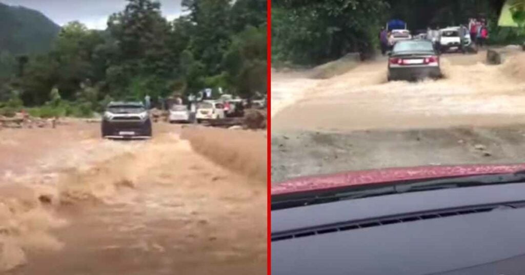 tata nexon honda city dangerous river crossing