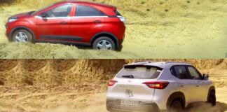 tata nexon vs nissan magnite dune bashing comparison