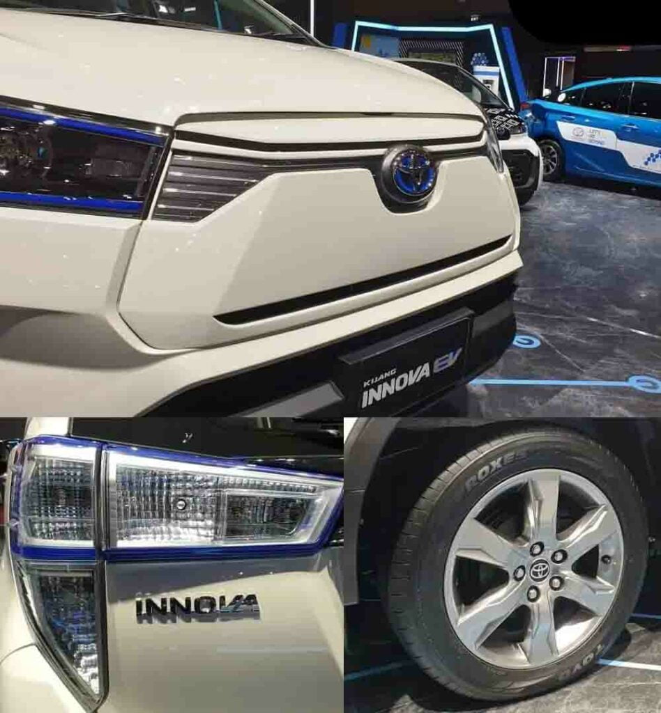 toyota innova crysta ev front grille badge alloys