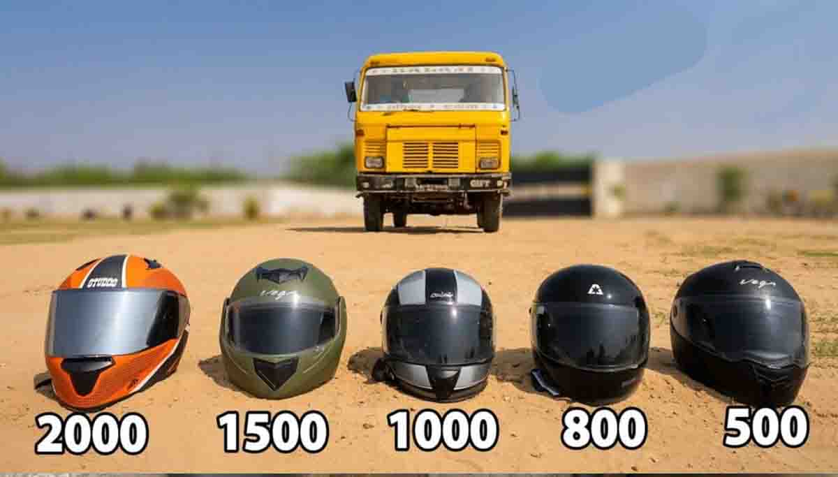 truck vs helmets