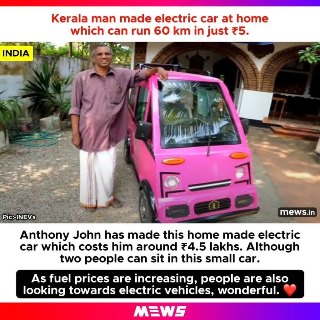 Kerala Man Electric Car