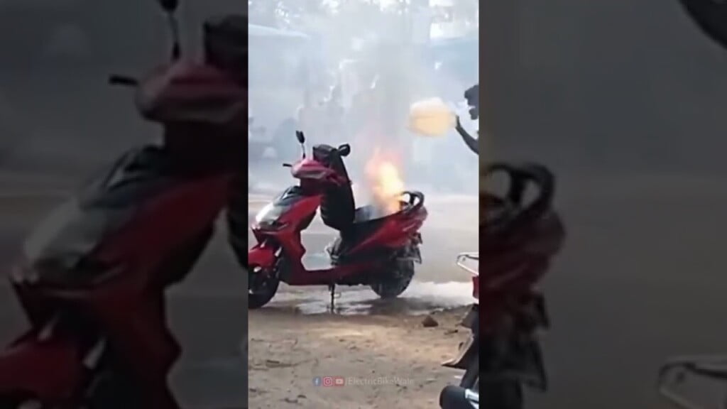 Okinawa Praise E-Scooter Fire