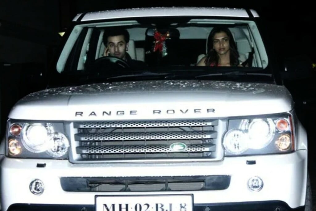 Ranbir Kapoor in his Range Rover