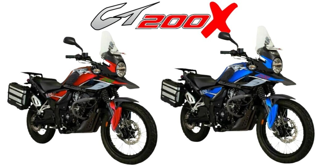 bajaj ct200x concept red blue