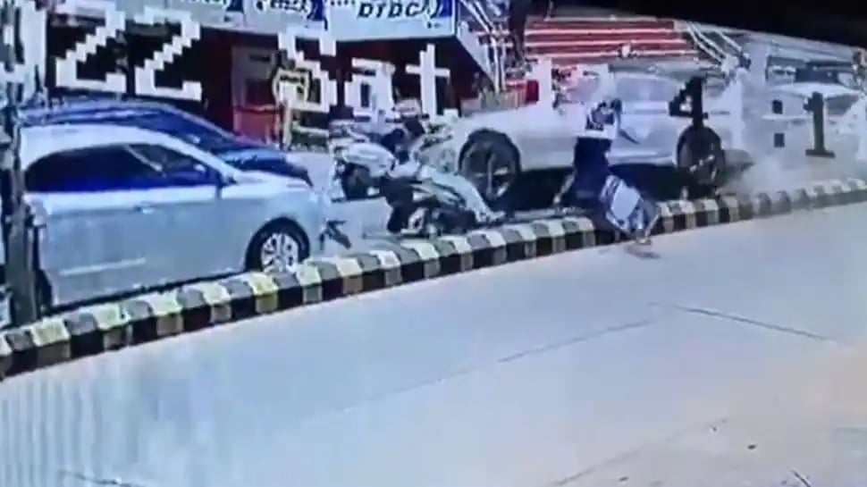 BMW Driver Thrashed After Freak Accident
