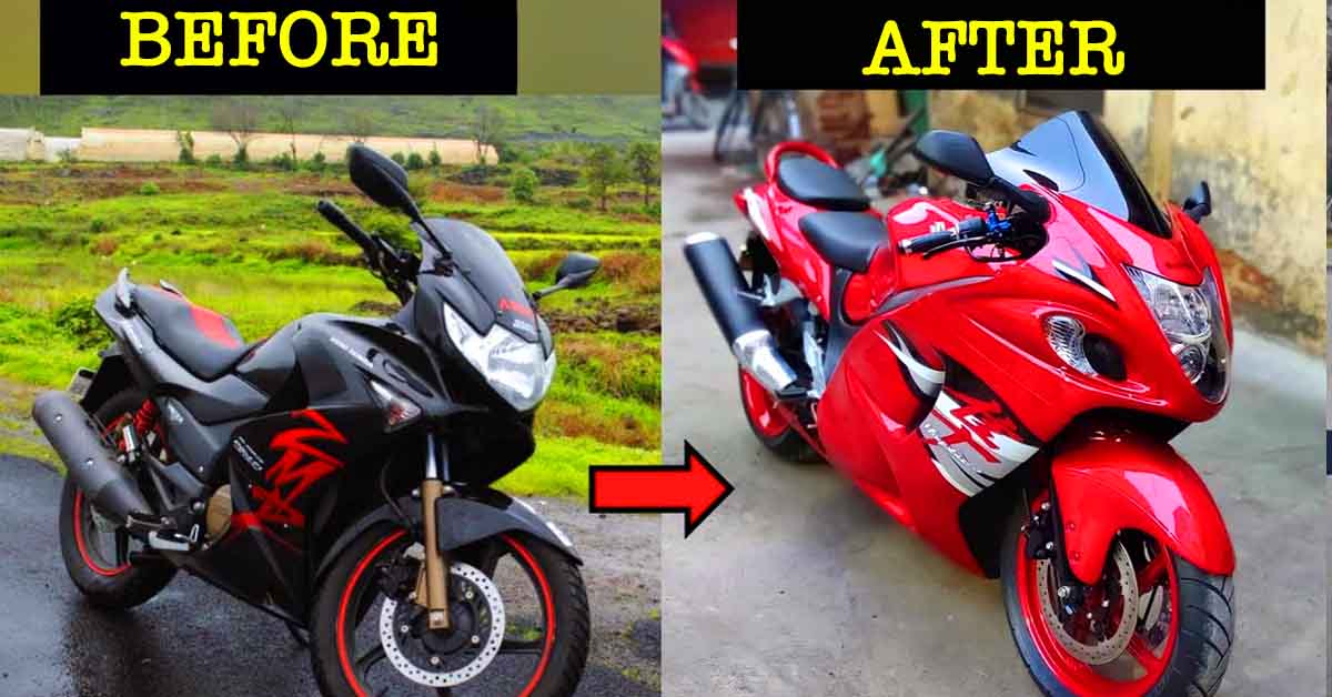 hero karizma suzuki hayabusa conversion