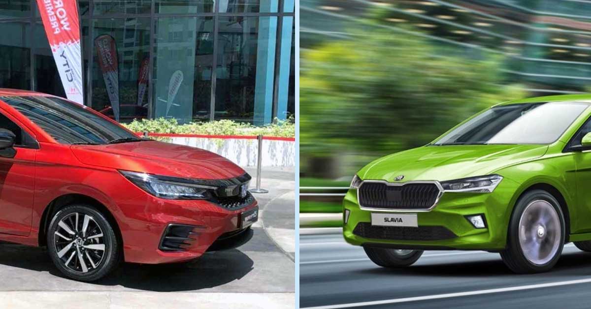 honda city hybrid vs skoda slavia 1.5 dsg