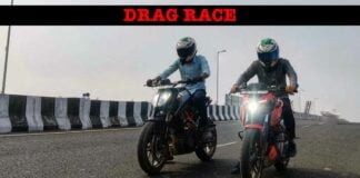 ktm duke 250 vs bajaj pulsar n250 drag race