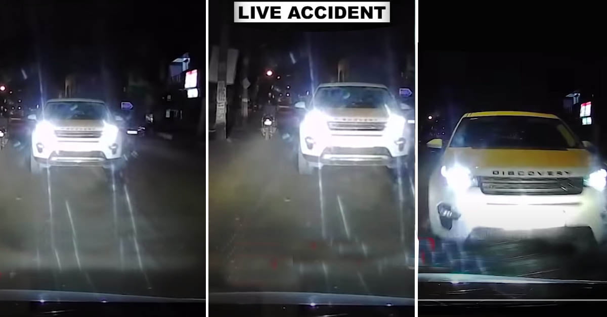 land rover honda amaze live accident