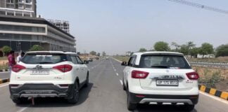 mahindra xuv300 vs maruti brezza drag race