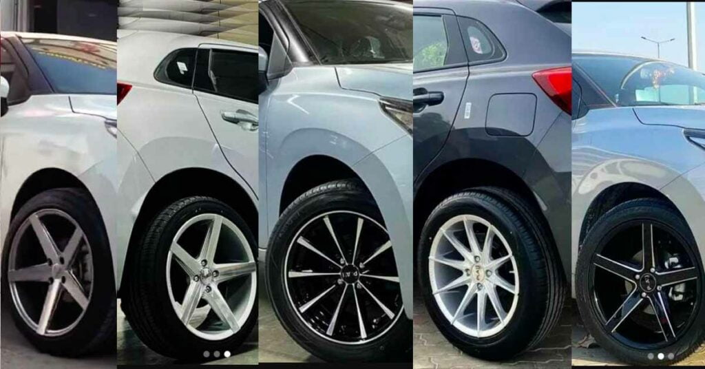 new maruti baleno 17-inch alloy wheels