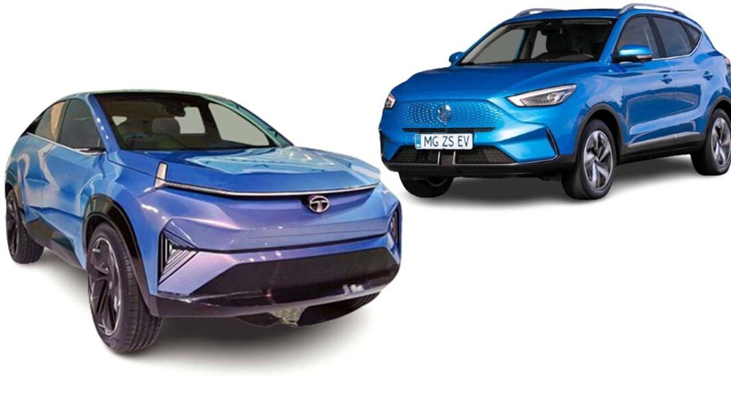 tata curvv vs mg zs ev